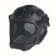WOSPORT W23 HELMET WITH STEEL MESH BLACK, When the whistle blows and the first BB flies, the W23 Tactical Helmet has your back